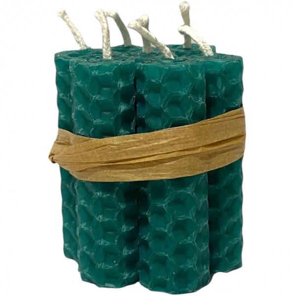 Green (Emerald) - Beeswax Mini Spell Candles